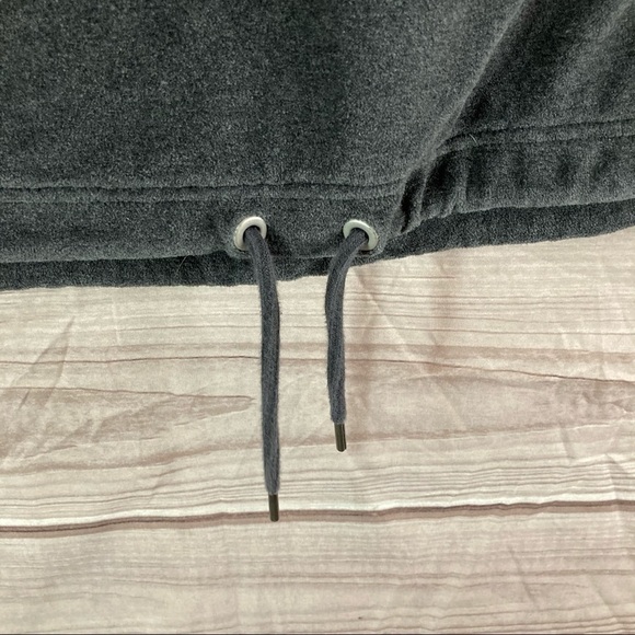 Athleta Grey Velour Cowl Tunnel Neck Pullover - Picture 5 of 12